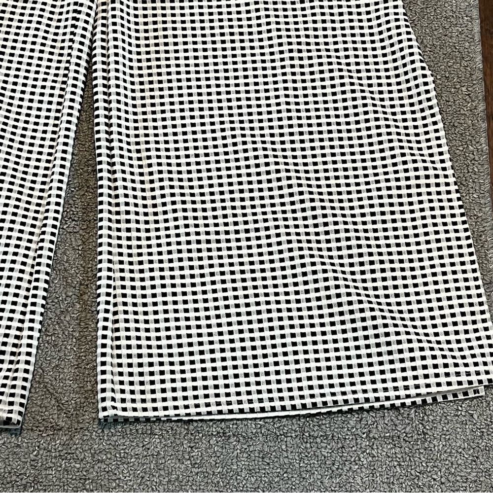 Maeve by Anthropologie Pants Womens Medium Black White The Colette Wide Leg Crop - Picture 5 of 9